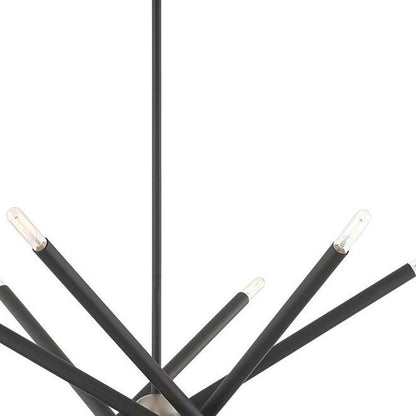 Six Light Dimmable Chandelier With Shades