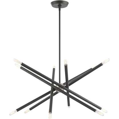 Six Light Dimmable Chandelier With Shades