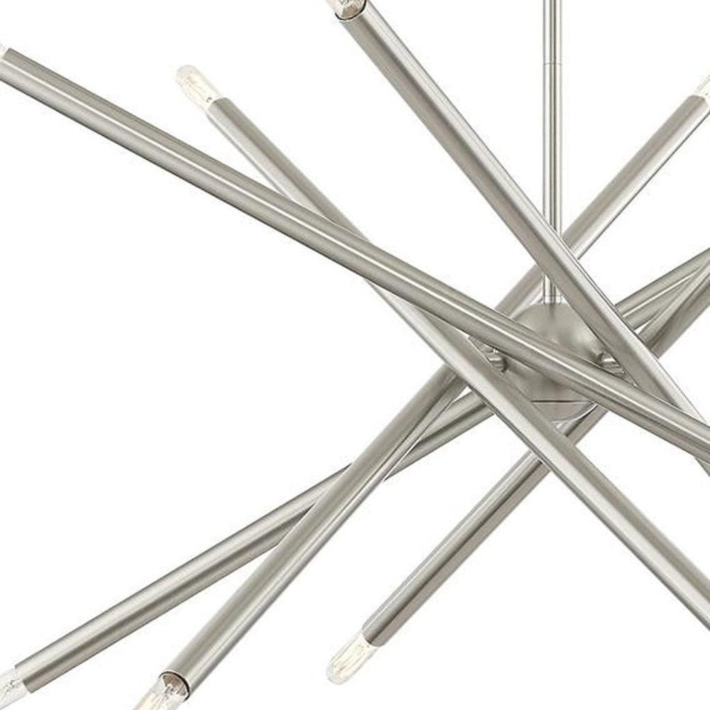 Six Light Dimmable Chandelier With Shades