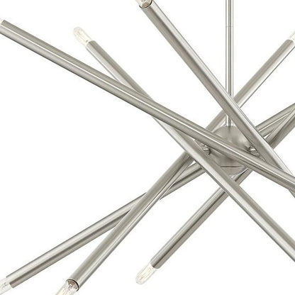 Six Light Dimmable Chandelier With Shades