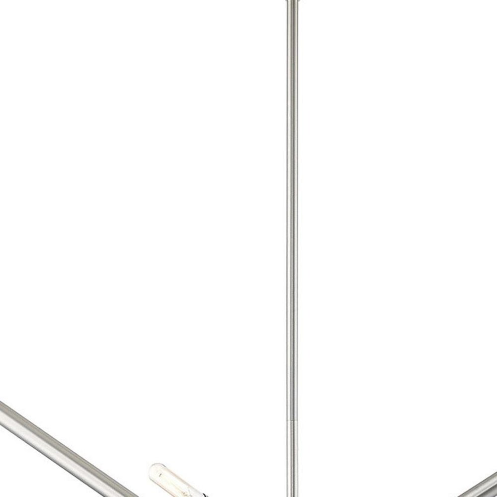 Eight Light Dimmable Chandelier With Shades