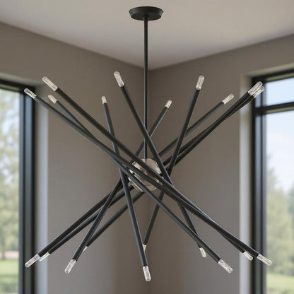 Multi Light Dimmable Chandelier With Shades