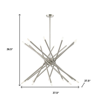 Multi Light Dimmable Chandelier With Shades