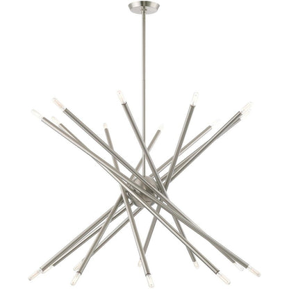 Multi Light Dimmable Chandelier With Shades