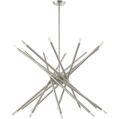 Multi Light Dimmable Chandelier With Shades
