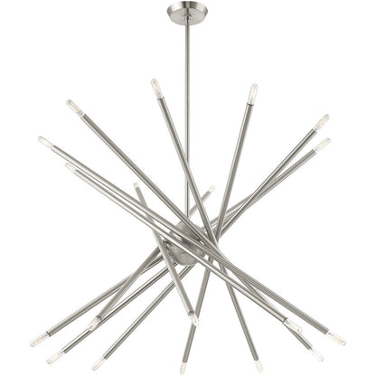 Multi Light Dimmable Chandelier With Shades