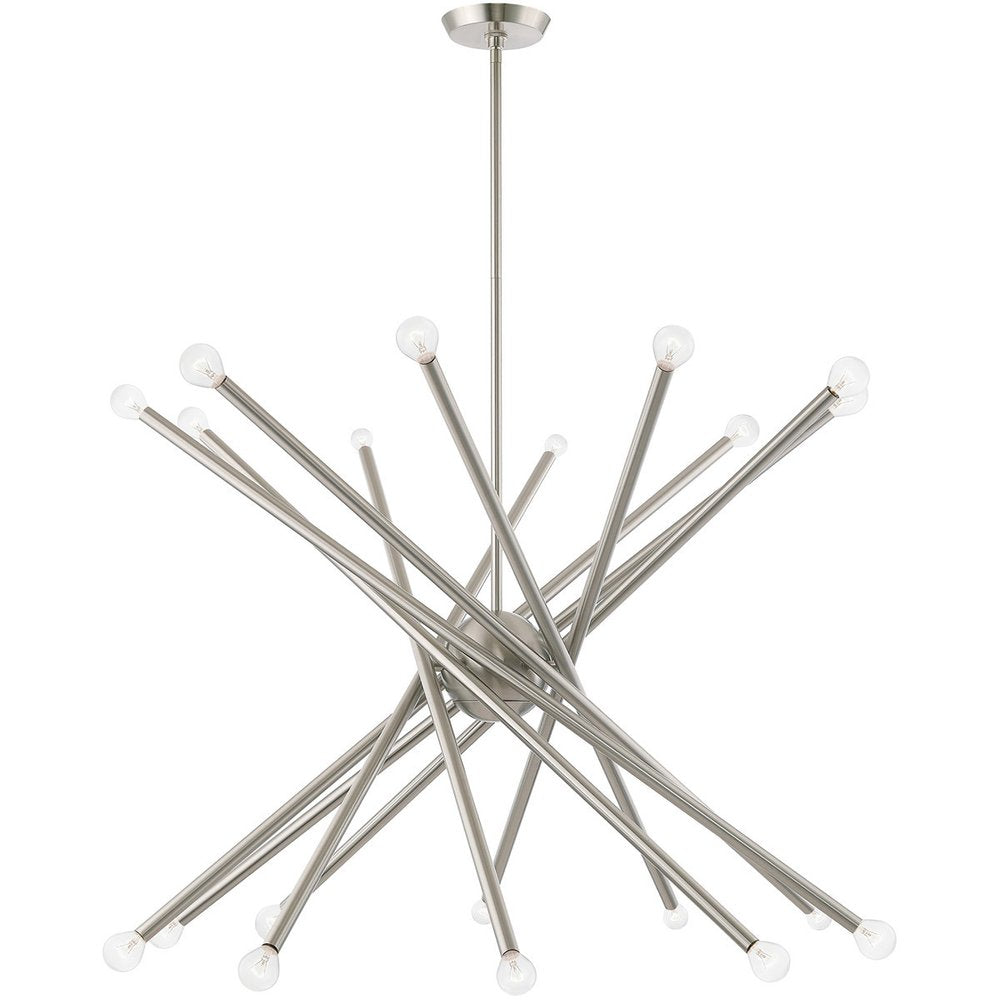 Multi Light Dimmable Chandelier With Shades