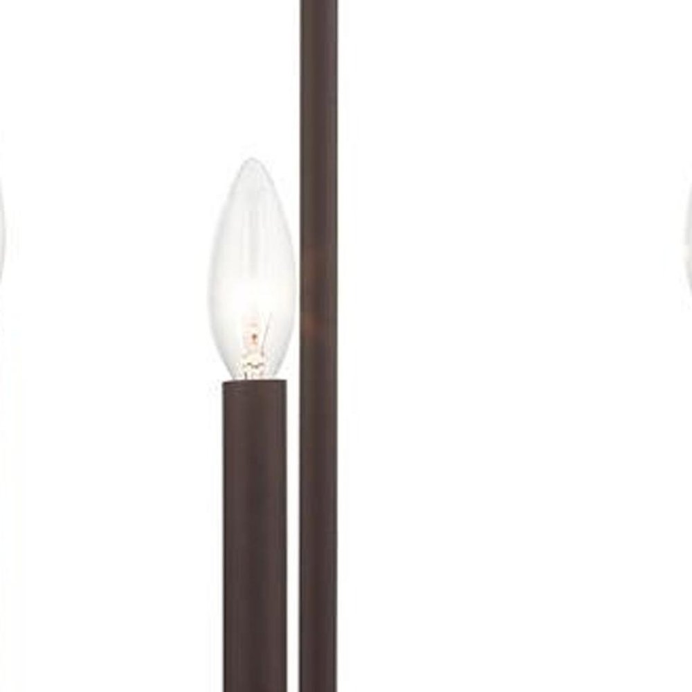 Three Light Dimmable Chandelier With Shades