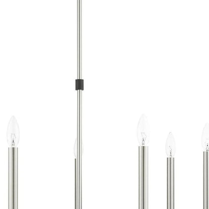 Seven Light Dimmable Chandelier With Shades