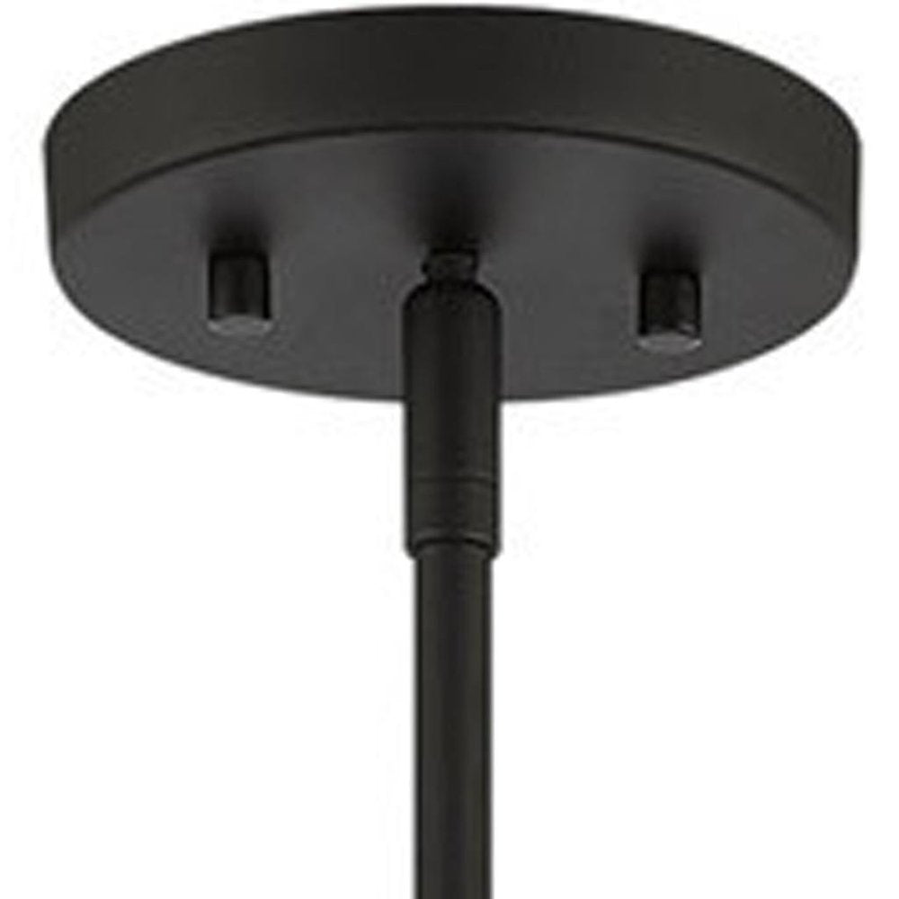 Black Four Light Dimmable Chandelier With Shades