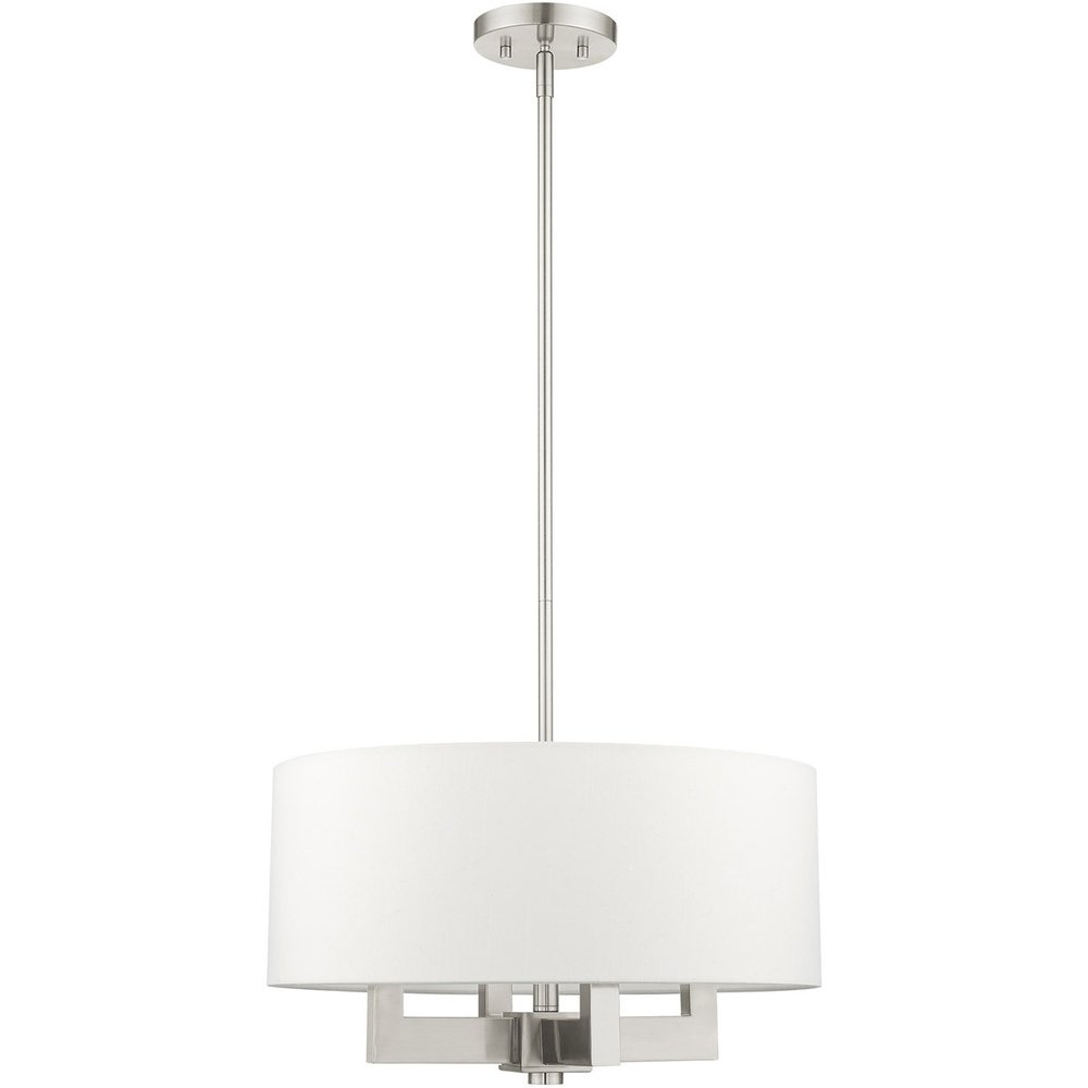Four Light Dimmable Chandelier With Shades