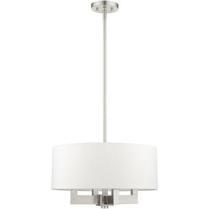 Four Light Dimmable Chandelier With Shades