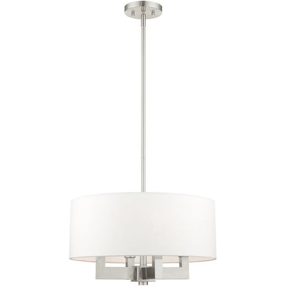 Four Light Dimmable Chandelier With Shades