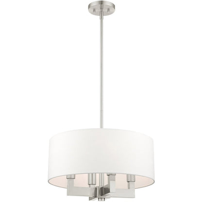 Four Light Dimmable Chandelier With Shades