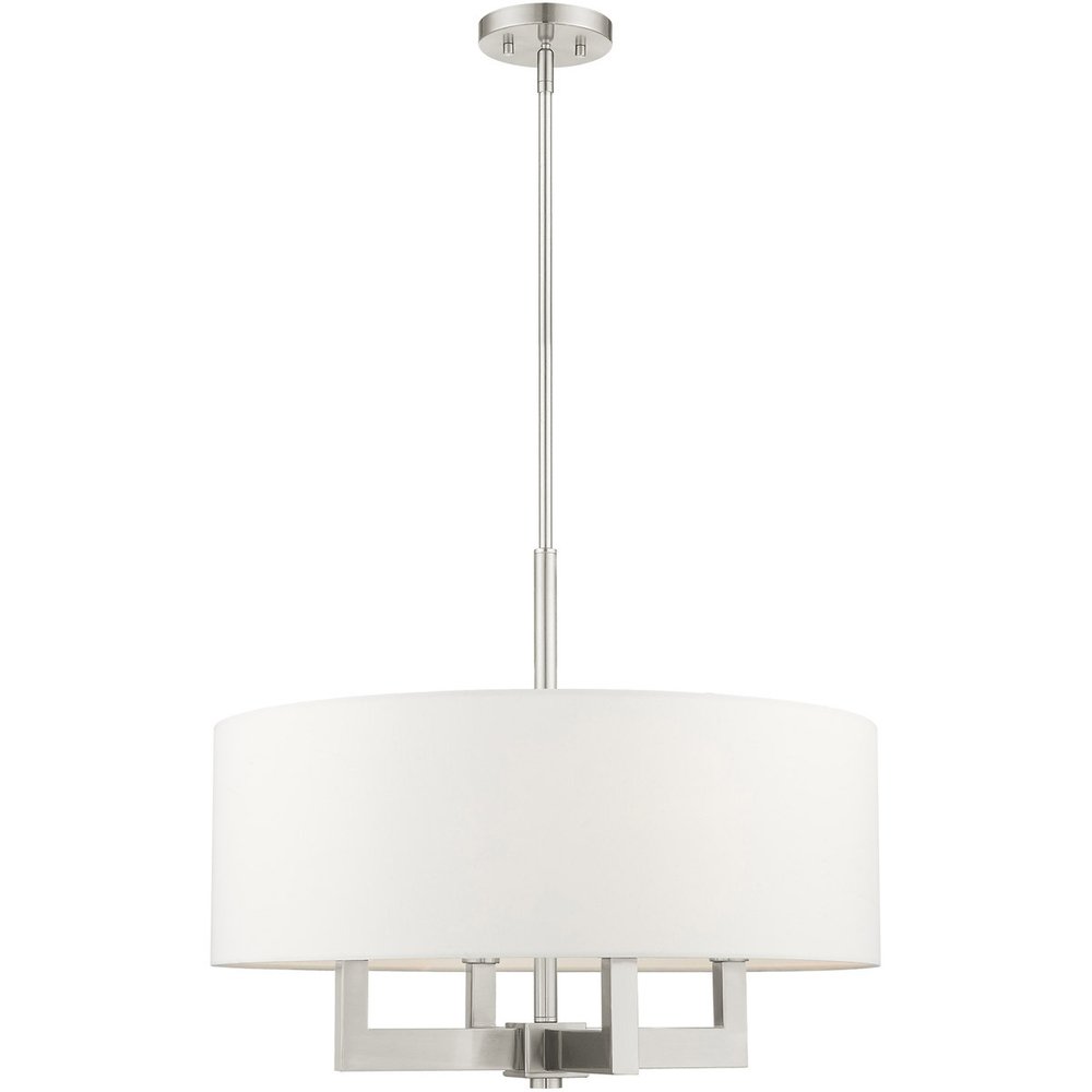 Four Light Dimmable Chandelier With Shades