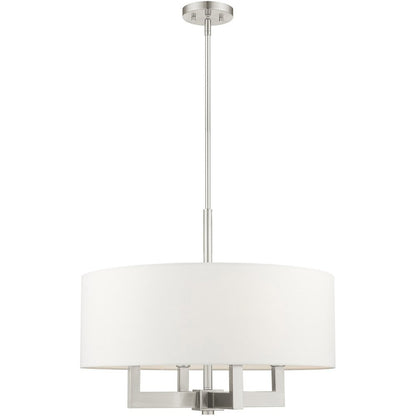 Four Light Dimmable Chandelier With Shades