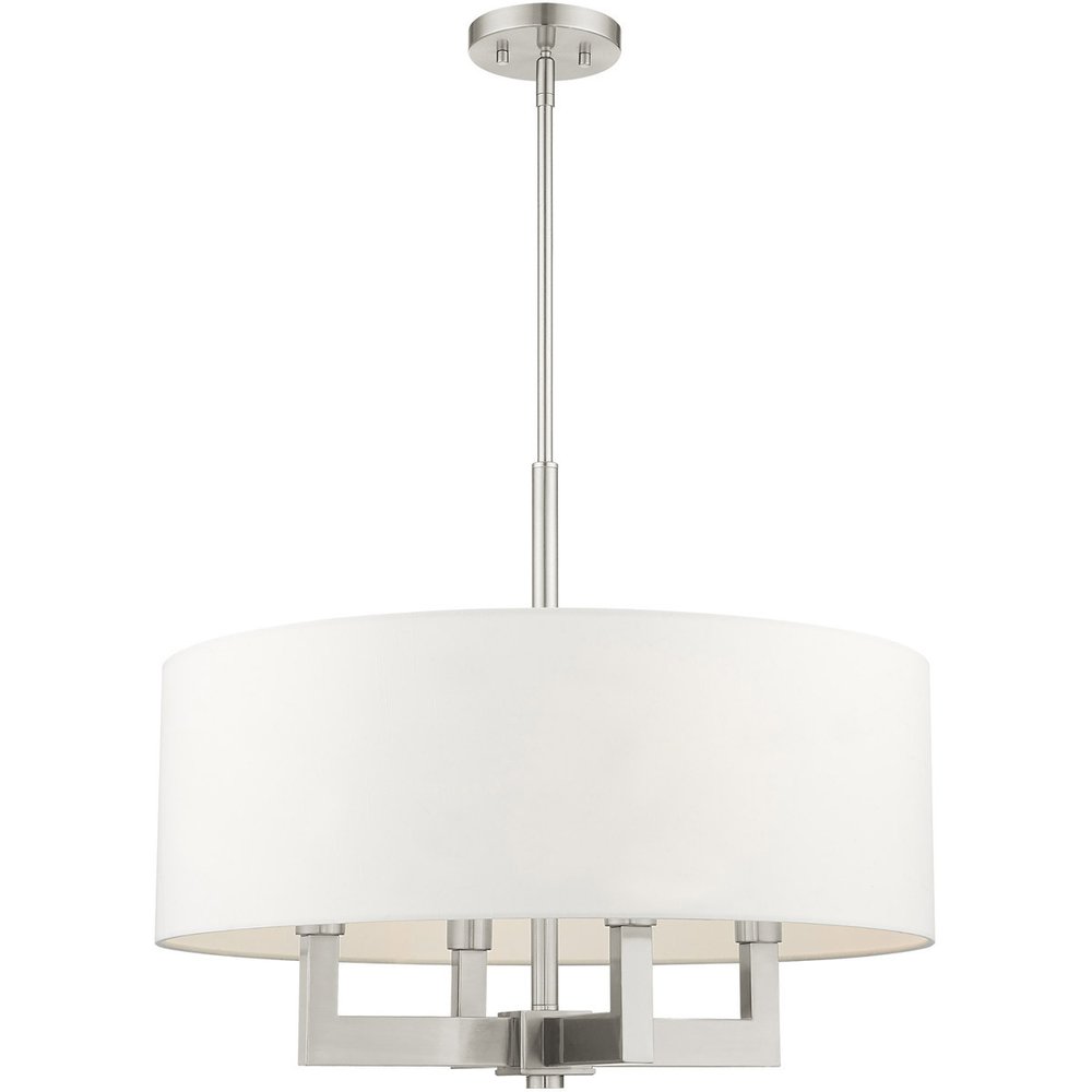 Four Light Dimmable Chandelier With Shades