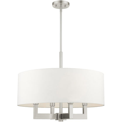 Four Light Dimmable Chandelier With Shades