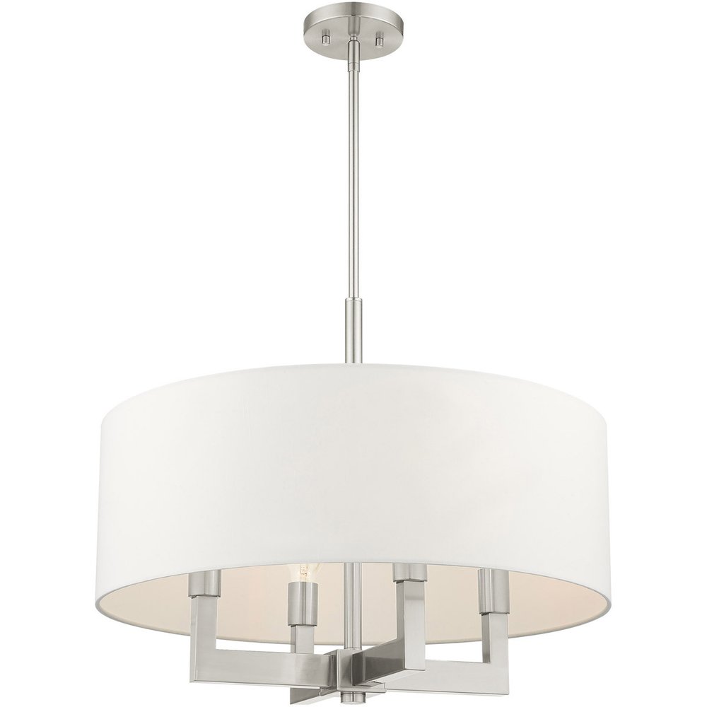 Four Light Dimmable Chandelier With Shades