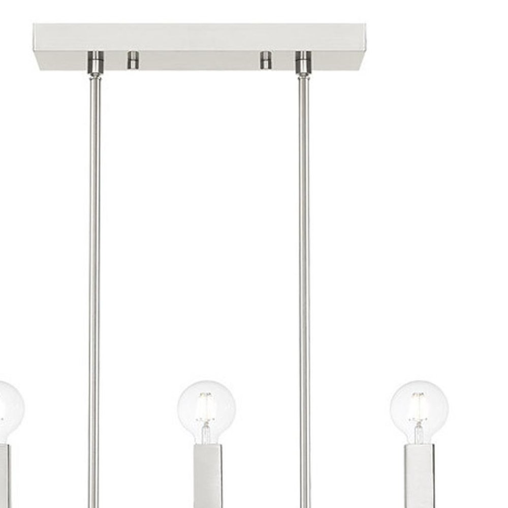 Seven Light Dimmable Chandelier With Shades