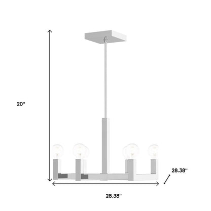 Six Light Dimmable Chandelier With Shades