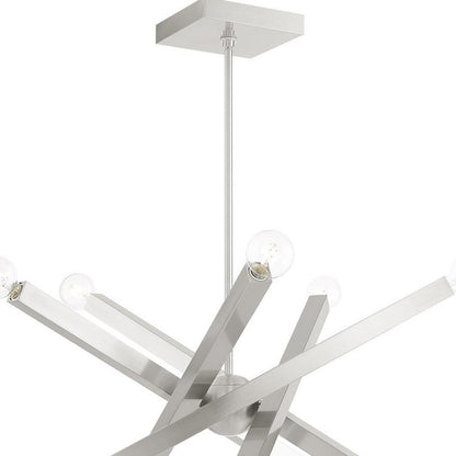 Ten Light Dimmable Chandelier With Shades