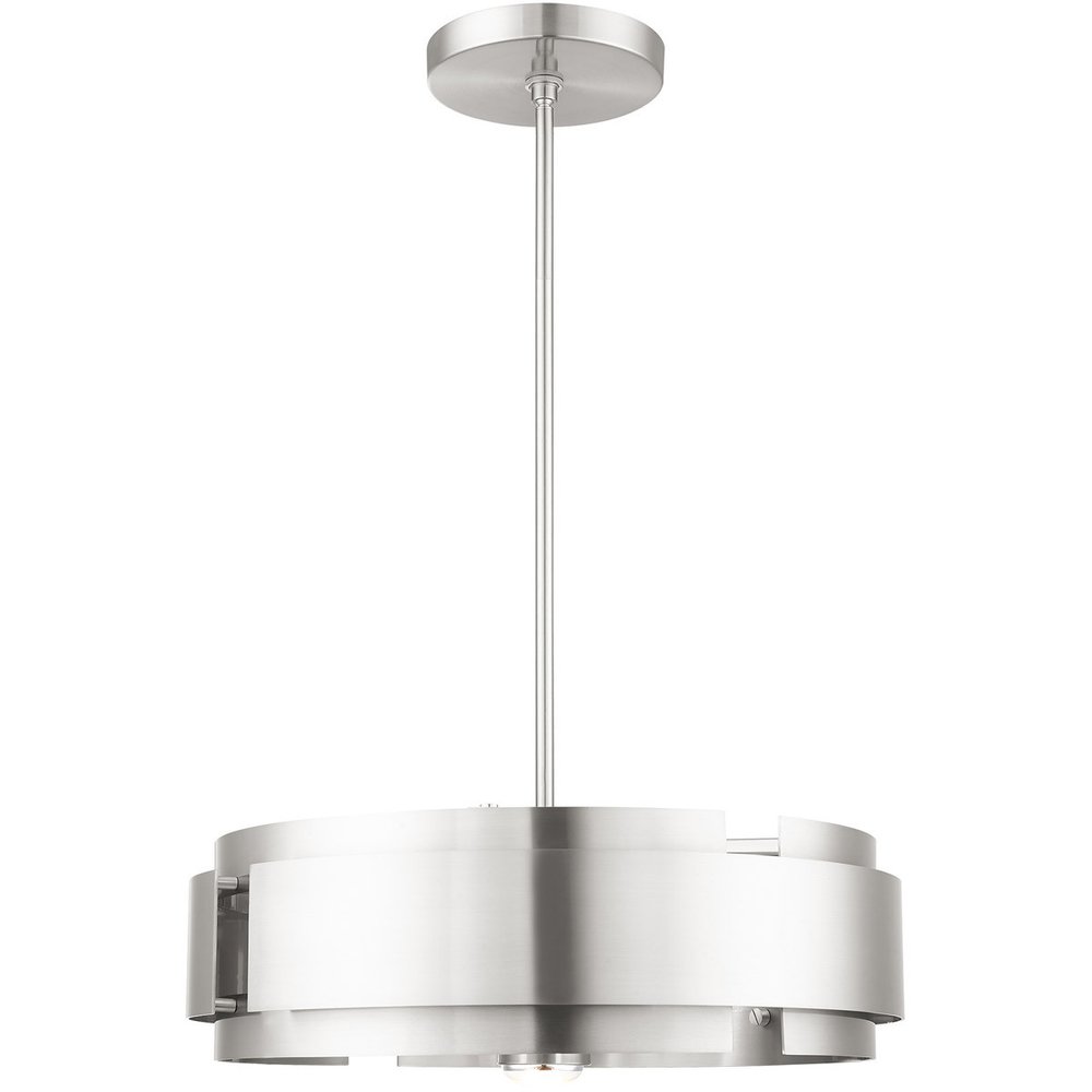 Five Light Dimmable Chandelier With Shades