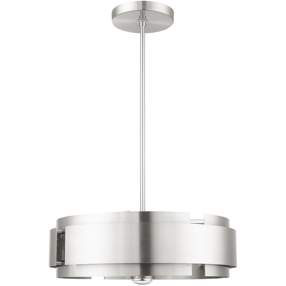 Five Light Dimmable Chandelier With Shades