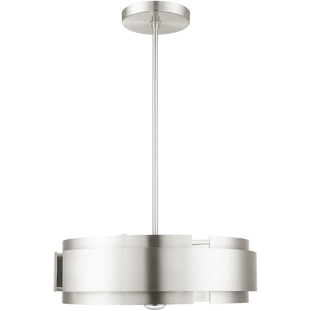 Five Light Dimmable Chandelier With Shades