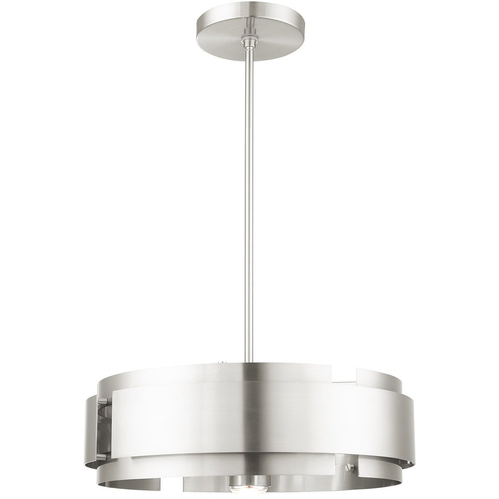 Five Light Dimmable Chandelier With Shades