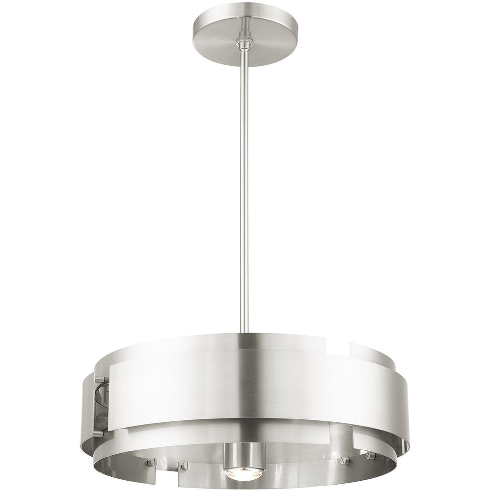 Five Light Dimmable Chandelier With Shades