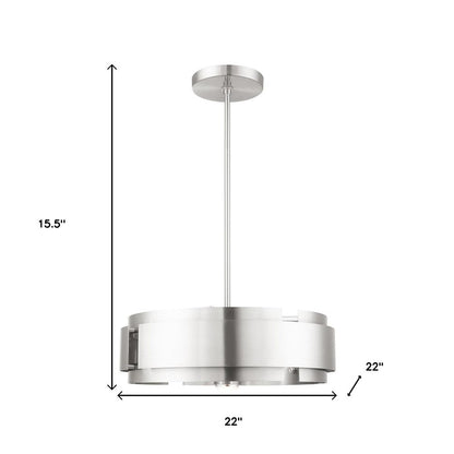 Five Light Dimmable Chandelier With Shades