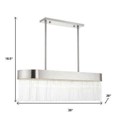 Four Light Dimmable Chandelier With Shades