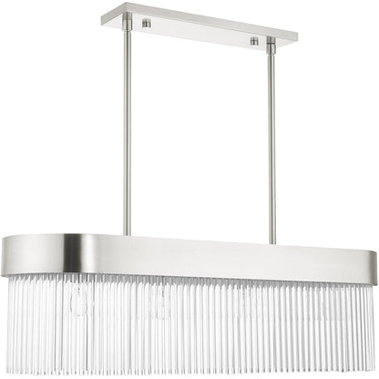 Four Light Dimmable Chandelier With Shades