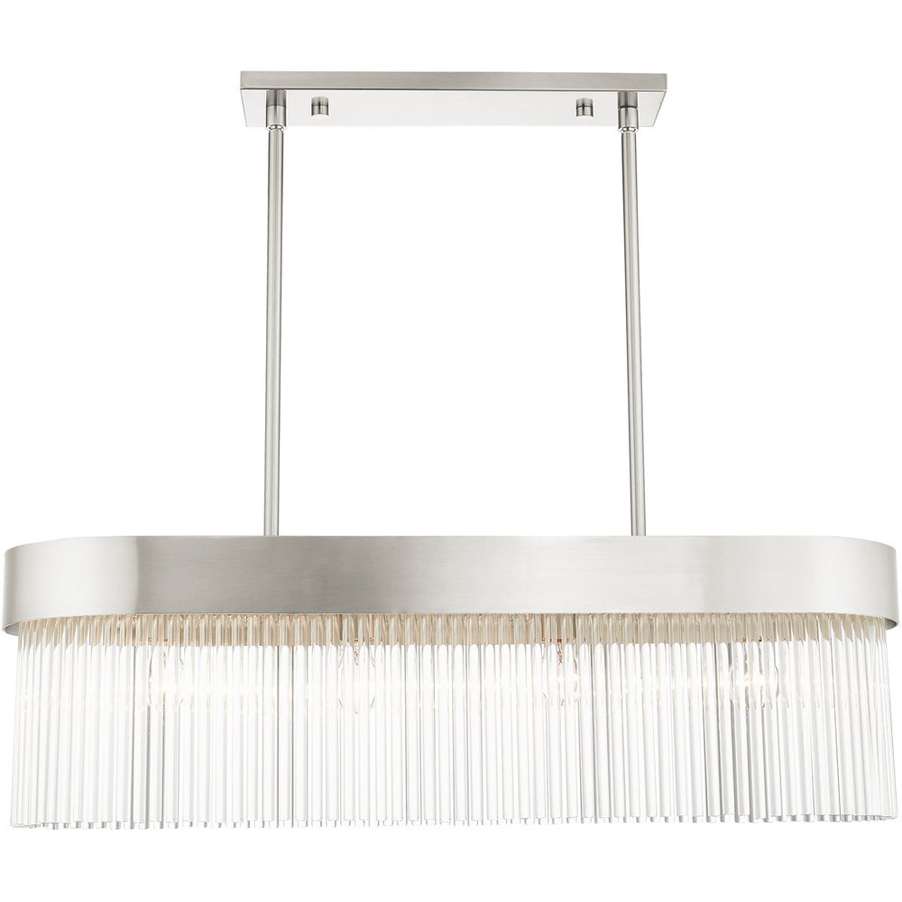 Four Light Dimmable Chandelier With Shades
