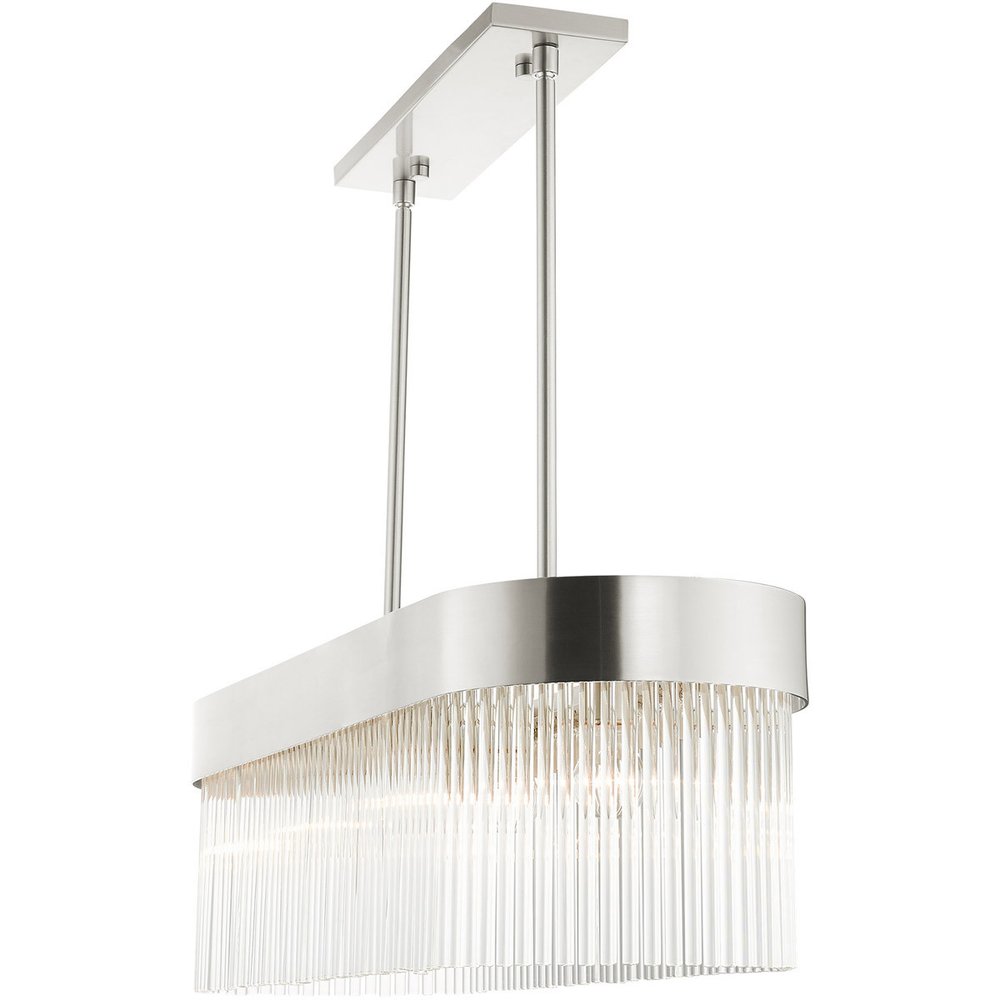 Four Light Dimmable Chandelier With Shades
