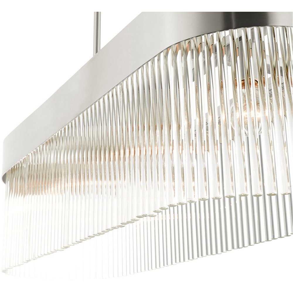 Four Light Dimmable Chandelier With Shades