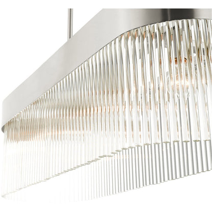 Four Light Dimmable Chandelier With Shades