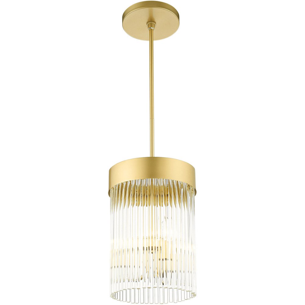 Three Light Dimmable Chandelier With Shades