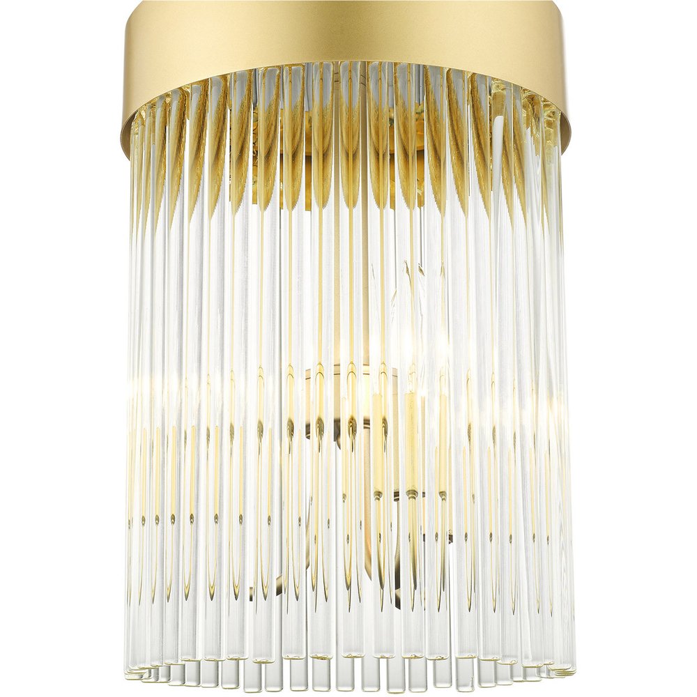 Three Light Dimmable Chandelier With Shades