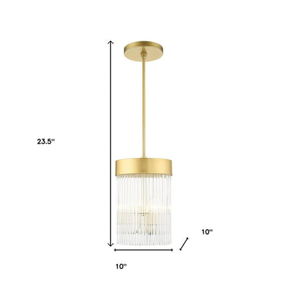 Three Light Dimmable Chandelier With Shades