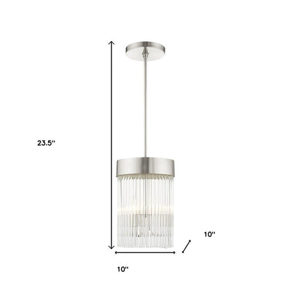 Three Light Dimmable Chandelier With Shades