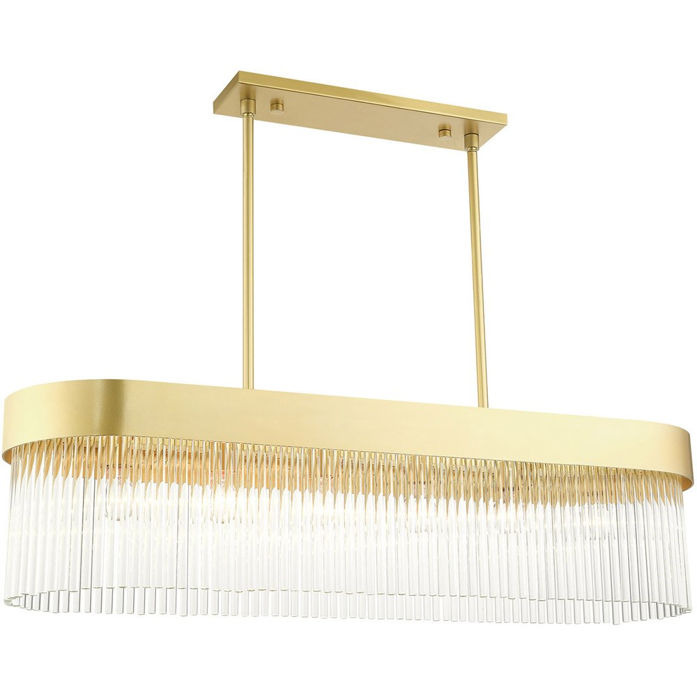 Six Light Dimmable Chandelier With Shades