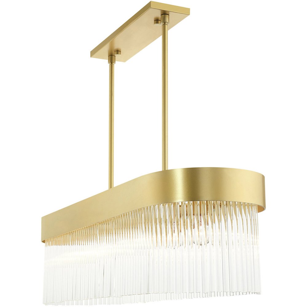 Six Light Dimmable Chandelier With Shades