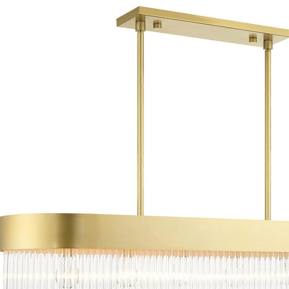 Six Light Dimmable Chandelier With Shades