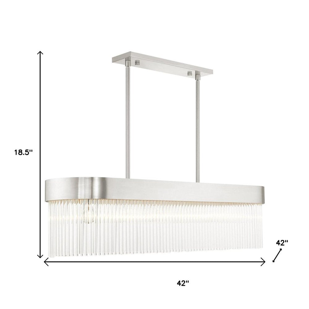 Six Light Dimmable Chandelier With Shades