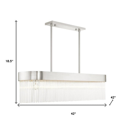 Six Light Dimmable Chandelier With Shades