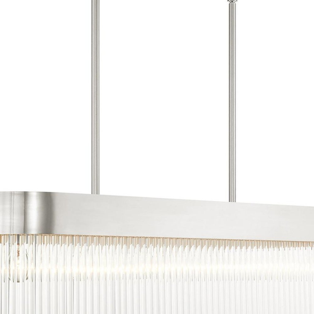 Six Light Dimmable Chandelier With Shades