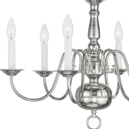 Six Light Dimmable Chandelier With Shades