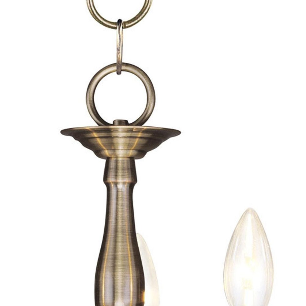Three Light Dimmable Chandelier With Shades